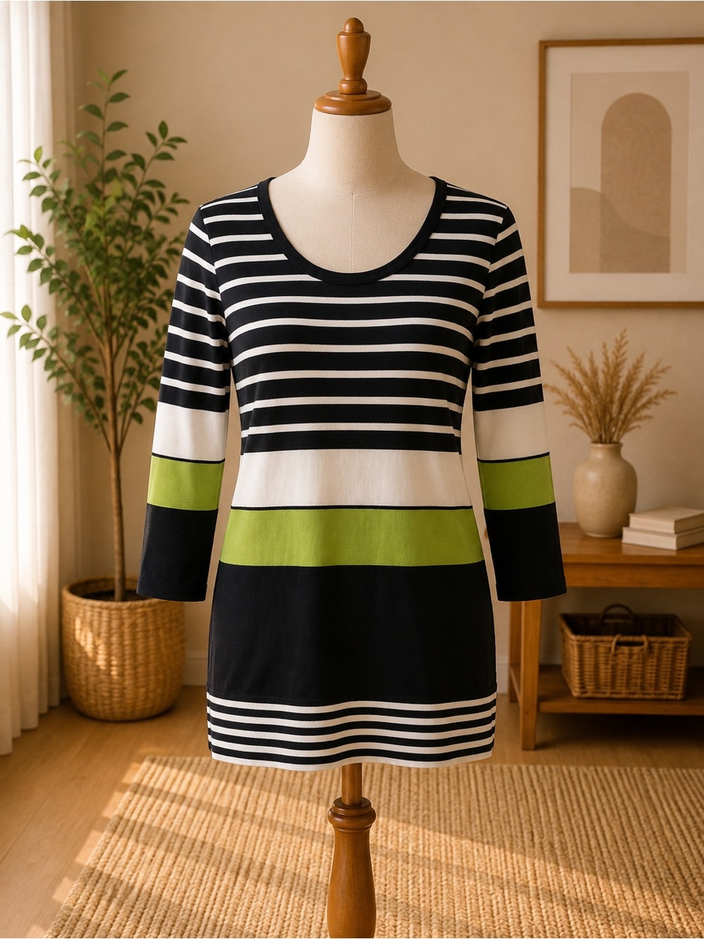 Title: Bianca Nygård Women’s Striped Sweater – Size L